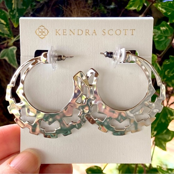 NWT - Shiva Hoop by Kendra Scott - Rhodium - Picture 1 of 6